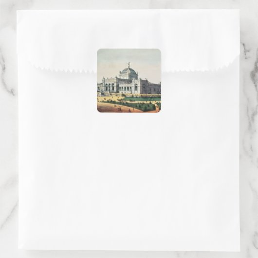 Art Gallery Vierkante Sticker (Tas)