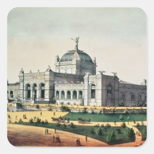 Art Gallery Vierkante Sticker (Voorkant)