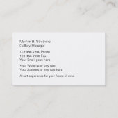 Art Gallery-Visitekaartjes Visitekaartje (Achterkant)