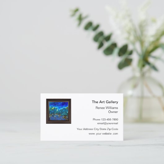 Art Gallery Winkel Visitekaartje (Staand voorkant)
