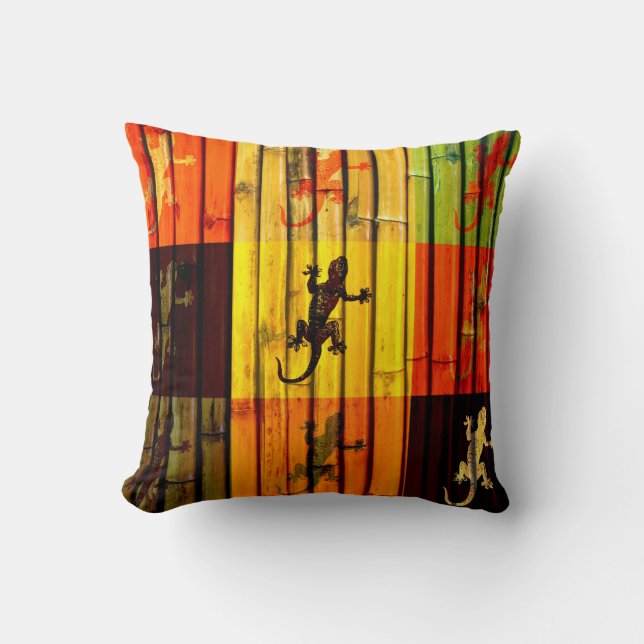 Art Geckos Pillow Kussen (Voorkant)