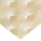 Art-geco patroon in goud en wit korte tafelloper (Hoek)
