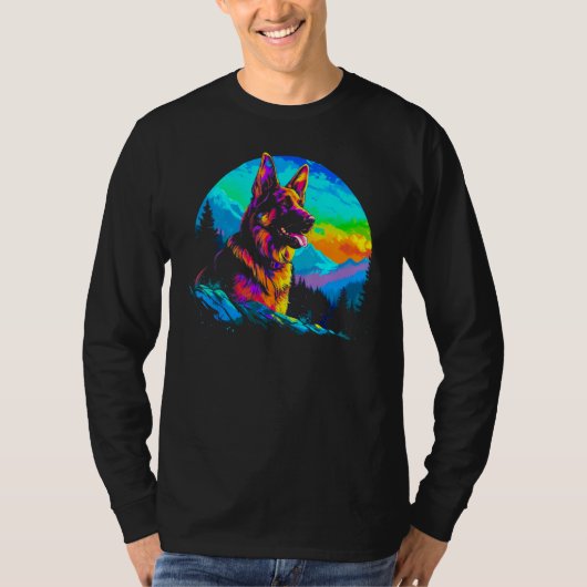Art German Shepherd 1 T-shirt (Voorkant)