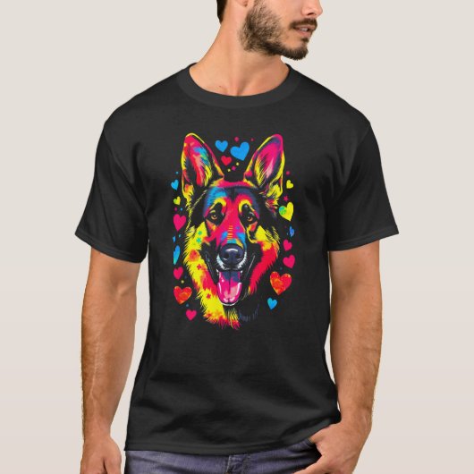 Art German Shepherd Dog  1 T-shirt (Voorkant)