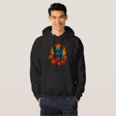 Art German Shepherd Dog Halloween Pumpkin Hoodie (Voorkant volledig)