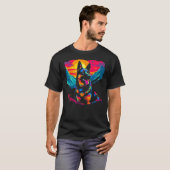 Art German Shepherd Dog Hiking T-shirt (Voorkant volledig)