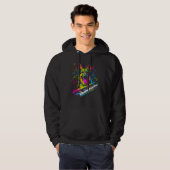 Art German Shepherd Dog Piano Pianist Hoodie (Voorkant volledig)