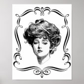  Art Gibson Girl Poster (Voorkant)