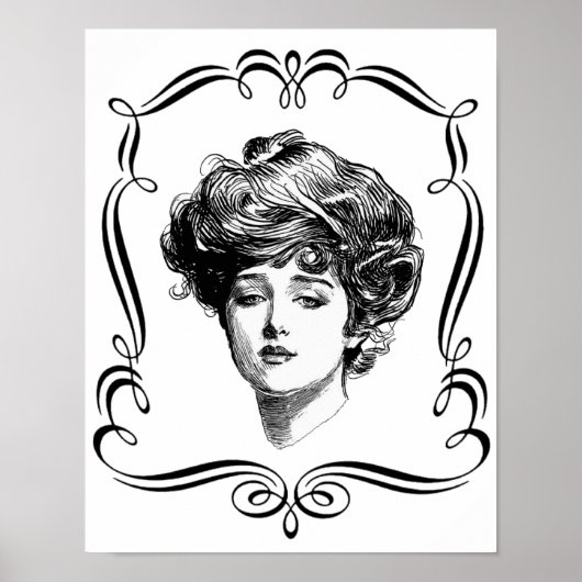 Art Gibson Girl Poster (Voorkant)