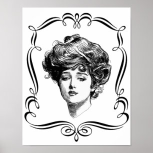  Art Gibson Girl Poster Print