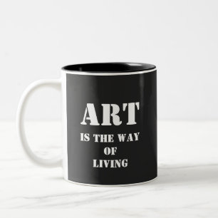 Art Gift Artist Cadeaus Painter gift Tweekleurige Koffiemok