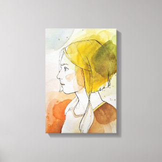 Art Girl | Zazzle_Growshop. Canvas Afdruk