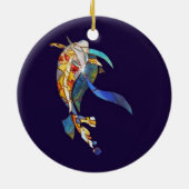 Art Glass Koi Fish ORNAMENT (Achterkant)