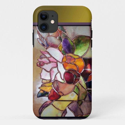 Art Glass Luxury Flower Barely Case-Mate iPhone Case (Achterkant)