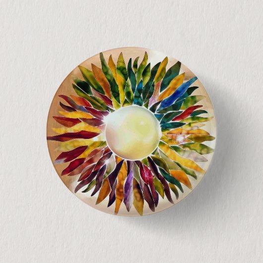 Art Glass Pearl Jewel Design Bride Button (Voorkant)