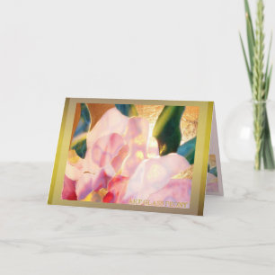 Art Glass Peony Uitstekende Kaart