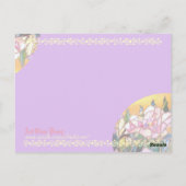 Art Glass Pioen Bedankt Mooie Kaart (Achterkant)