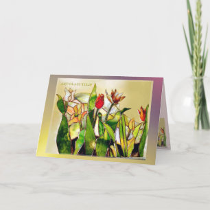 Art Glass Tulip Ground Moderne Kaart