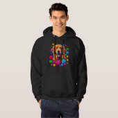 Art Golden Retriever Dog Baseball Hoodie (Voorkant volledig)
