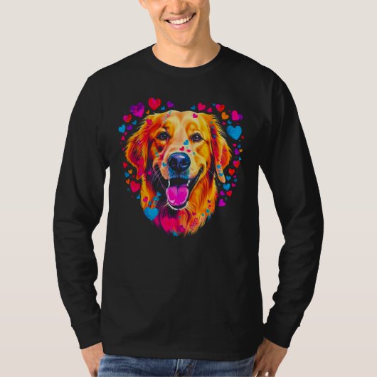 Art Golden Retriever Dog  Best Friend T-shirt (Voorkant)