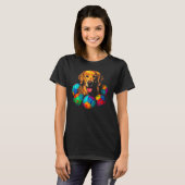 Art Golden Retriever Dog Soccer T-shirt (Voorkant volledig)