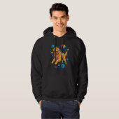 Art Golden Retriever Dog Universe Planet Hoodie (Voorkant volledig)