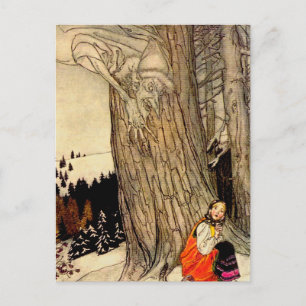"Art Gou Warm?" Fairy Art van Arthur Rackham Briefkaart