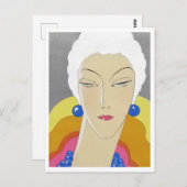 Art-Goût-Beauté (1928) mode illustratie Briefkaart (Voorkant / Achterkant)