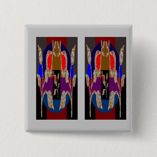 Art Graphics in fotografische cadeaus Vierkante Button 5,1 Cm (Voorkant)