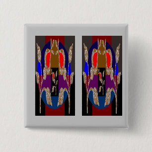 Art Graphics in fotografische cadeaus Vierkante Button 5,1 Cm