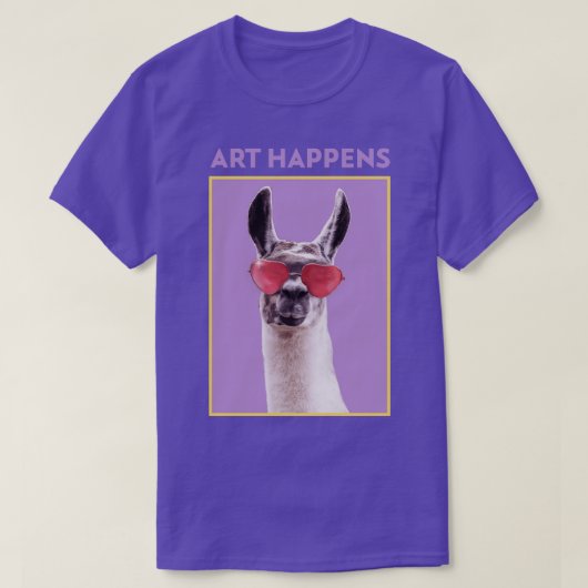 Art Happens Art Llama T-shirt (Design voorkant)