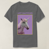 Art Happens Eenhoorn Paard T-shirt (Design voorkant)