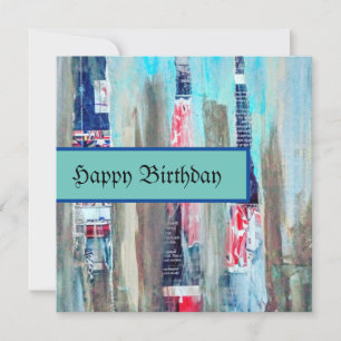Art Happy Birthday Kaart