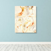 ART - HARRIET DAVIDSOHN - EEN STUDIE: MOEDERKINDER CANVAS AFDRUK (Insitu (Houten vloer))