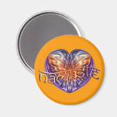ART Hart NAMASTE | oranje Magneet (Voorkant / Achterkant)