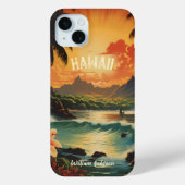  Art Hawaii Beach Hawaïaans Meisje Case-Mate iPhone Case (Achterkant)