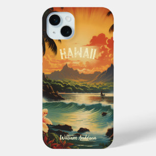  Art Hawaii Beach Hawaïaans Meisje iPhone 15 Mini Hoesje