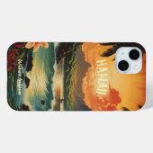  Art Hawaii Beach Hawaïaans Meisje Case-Mate iPhone Case (Achterkant (horizontaal))