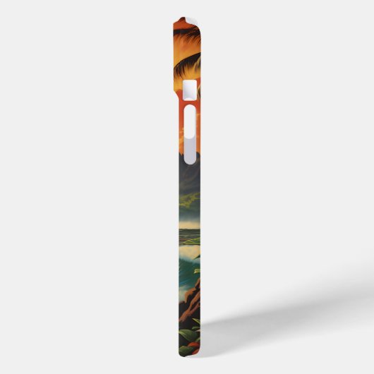  Art Hawaii Beach Hawaïaans Meisje Case-Mate iPhone Case (Achterkant / Links)