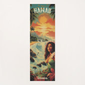  Art Hawaii Beach Hawaïaans Meisje Yogamat (Voorkant)