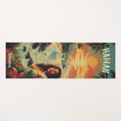  Art Hawaii Beach Hawaïaans Meisje Yogamat (Voorkant (horizontaal))