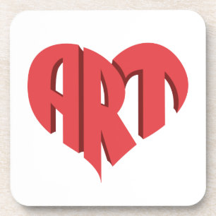 Art Heart Bier Onderzetter