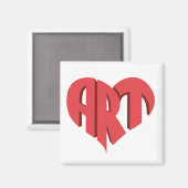 Art Heart Magneet (Voorkant / Achterkant)