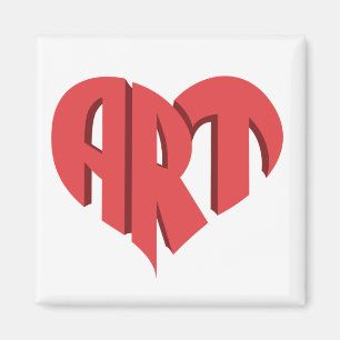 Art Heart Magneet