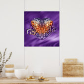 ART Heart NAMASTE | Lijngolven Poster (Keuken)