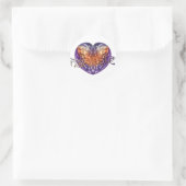 ART Heart NAMASTE Ronde Sticker (Tas)