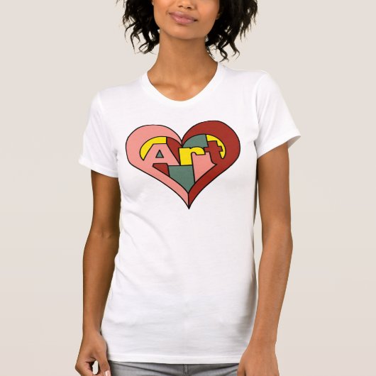 Art Heart T-shirt (Voorkant)