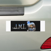 Art - Hiker Silhouette - John Muir Trail Text Bumpersticker (Op auto)