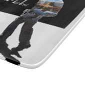 Art - Hiker Silhouette - John Muir Trail Text Snijplank (Hoek)