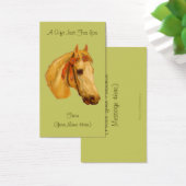 Art Horse Head, persoonlijk Label voor creditcard Visitekaartje (Bureau)